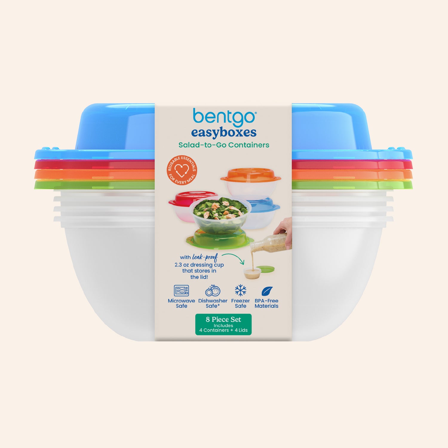 Bentgo Easyboxes Salad-to-Go Containers 8-Piece Set - Image 9