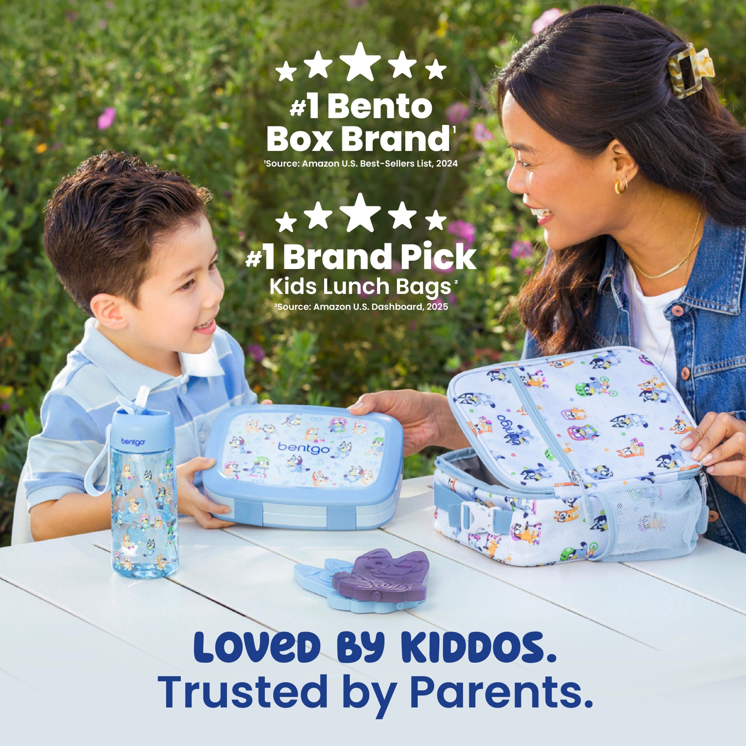 Bentgo + Bluey Kids Prints 5-Piece Lunch Box Set - Image 4