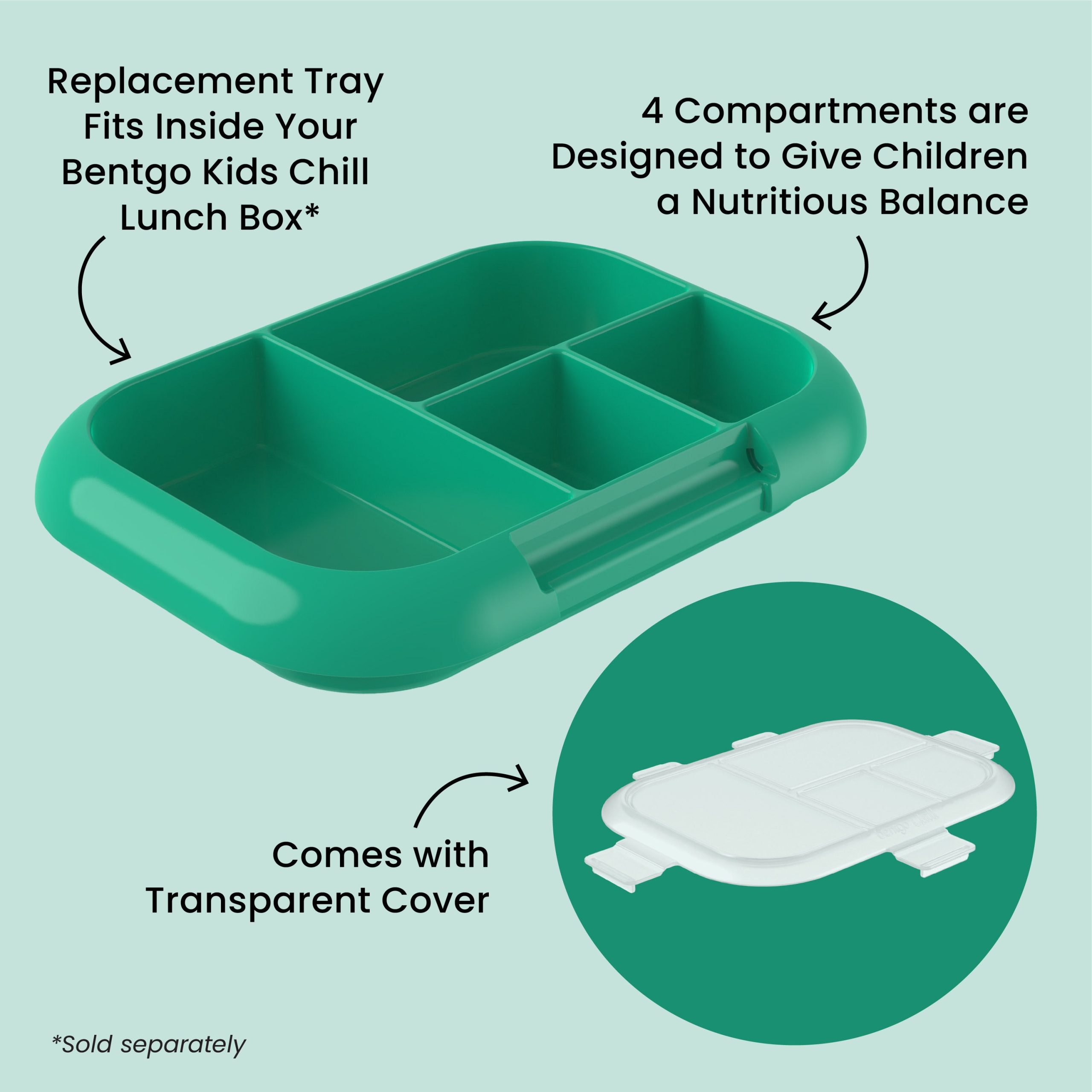 Bentgo Chill Kids Tray with Transparent Cover - Image 16