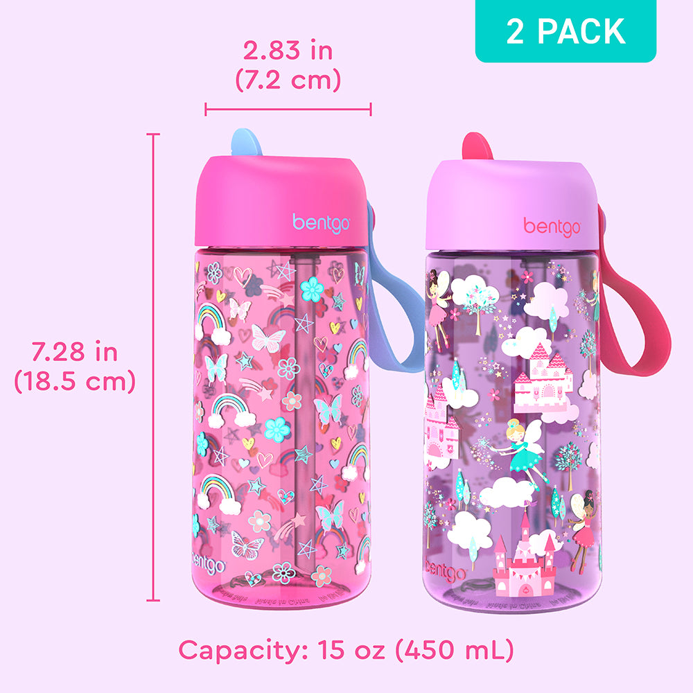 Bentgo Kids Prints Water Bottle (2-Pack) - Image 21