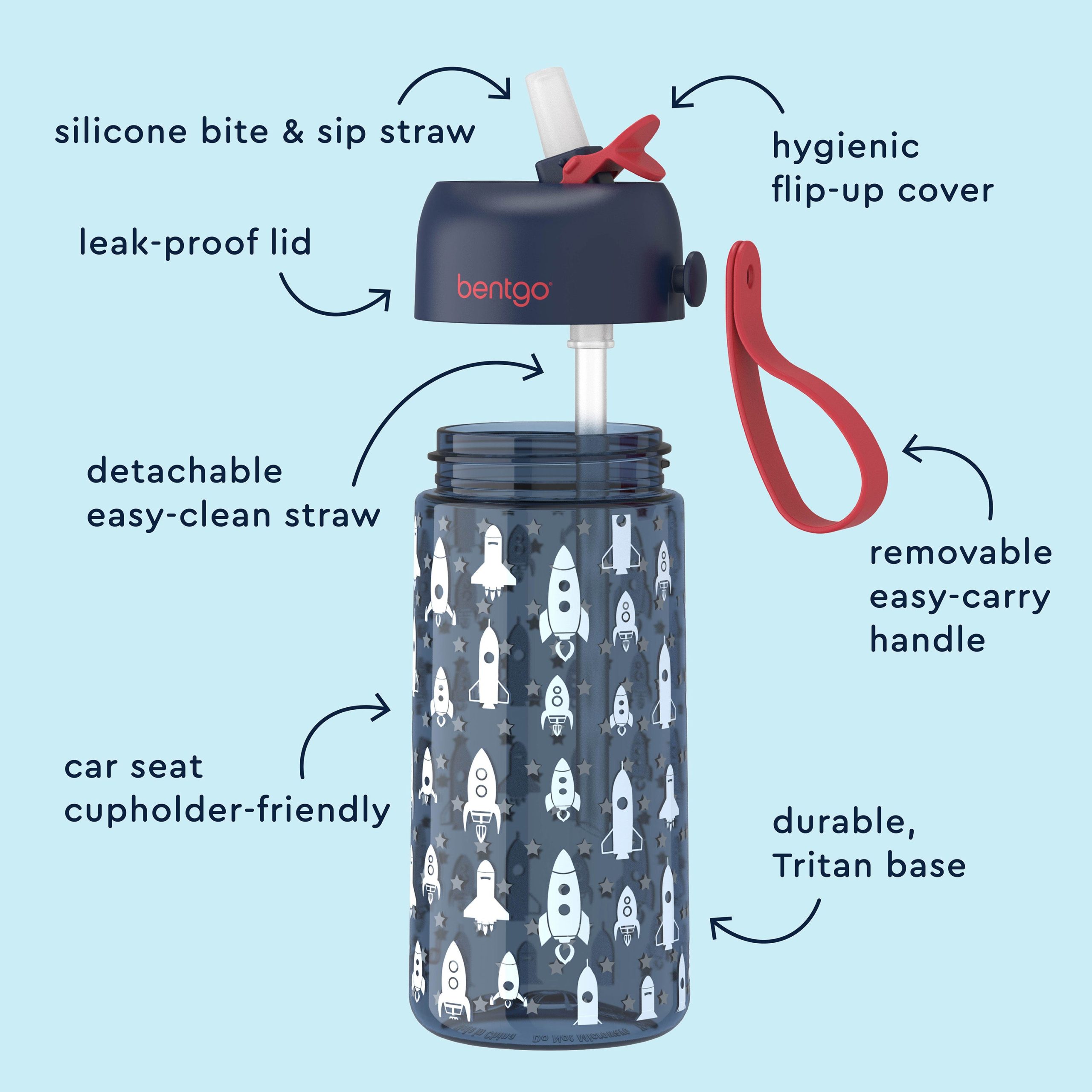 Bentgo Kids Prints Water Bottle (2-Pack) - Image 27