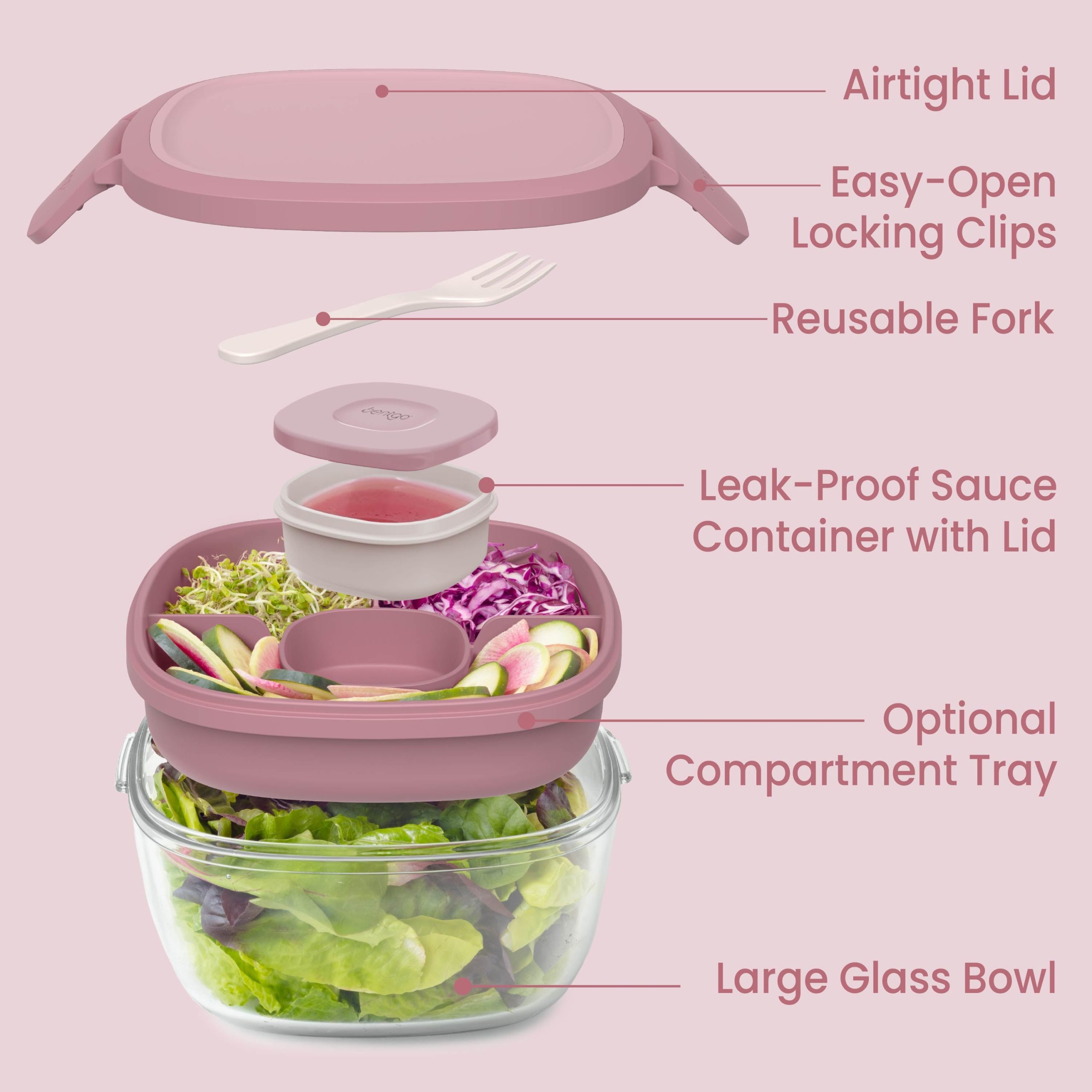 Bentgo Glass Salad Container - Image 5