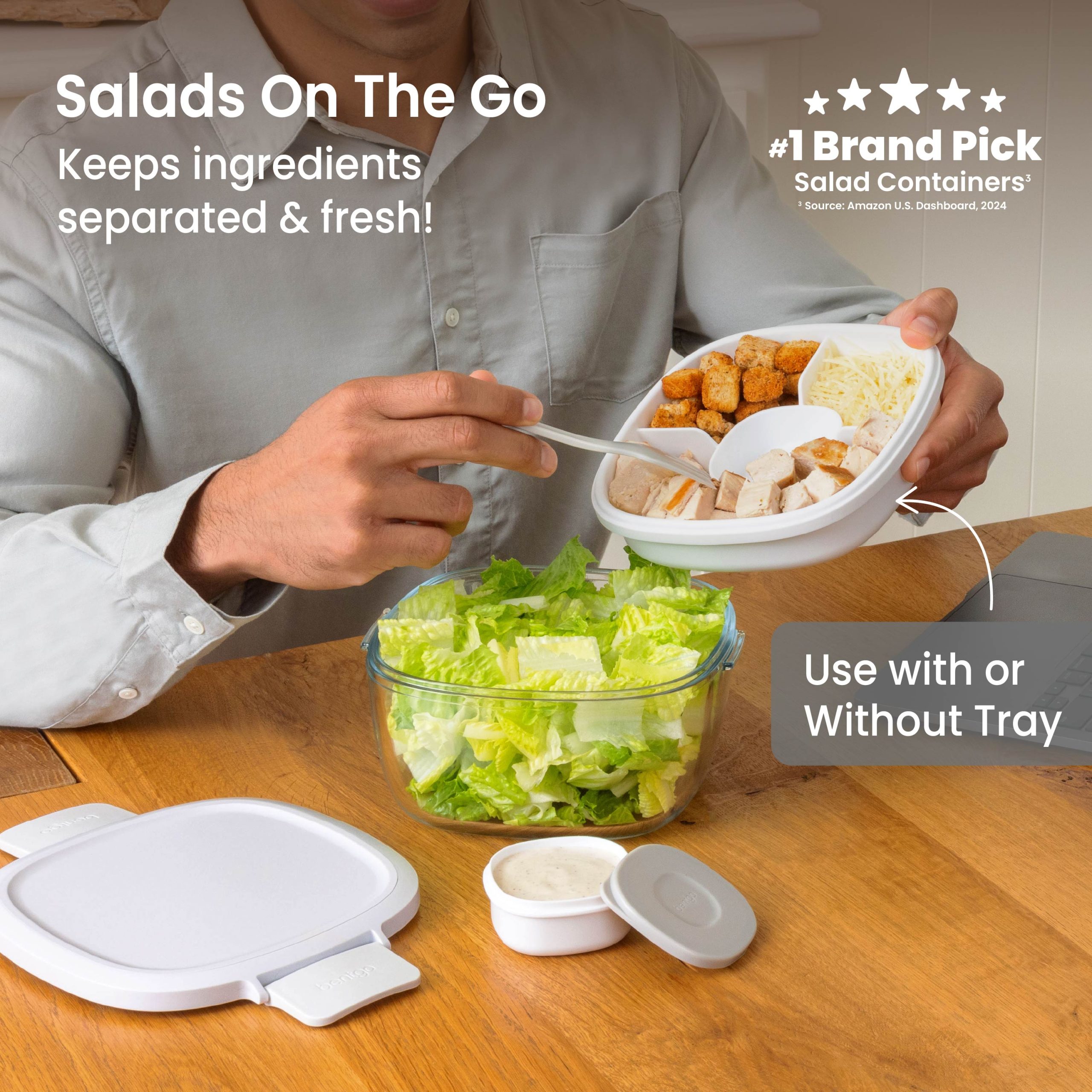 Bentgo Glass Salad Container - Image 9