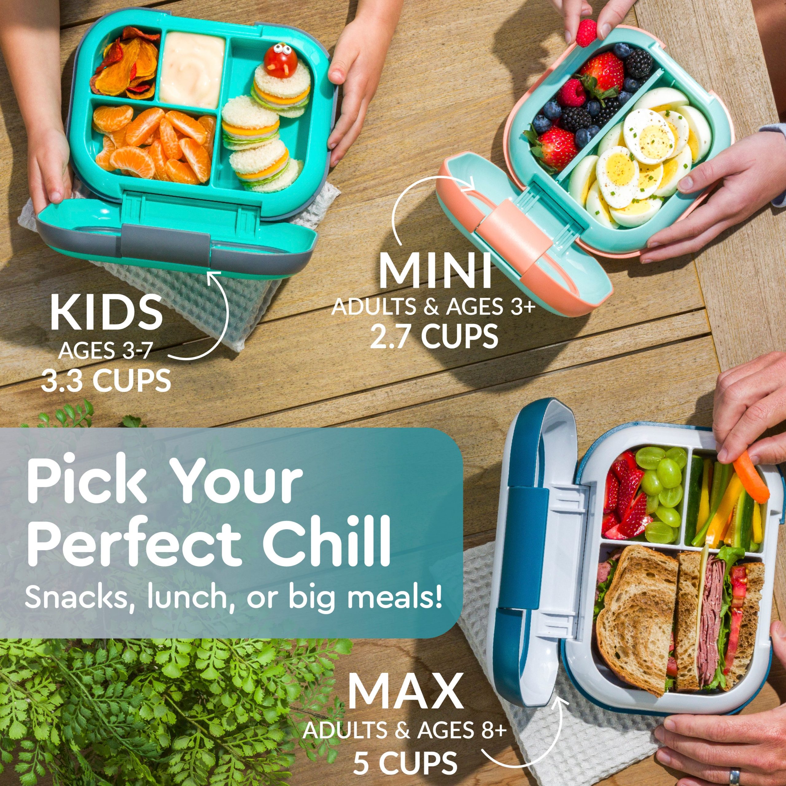 Bentgo Chill Kids Lunch Box & 2 Extra Trays with Lids - Image 15
