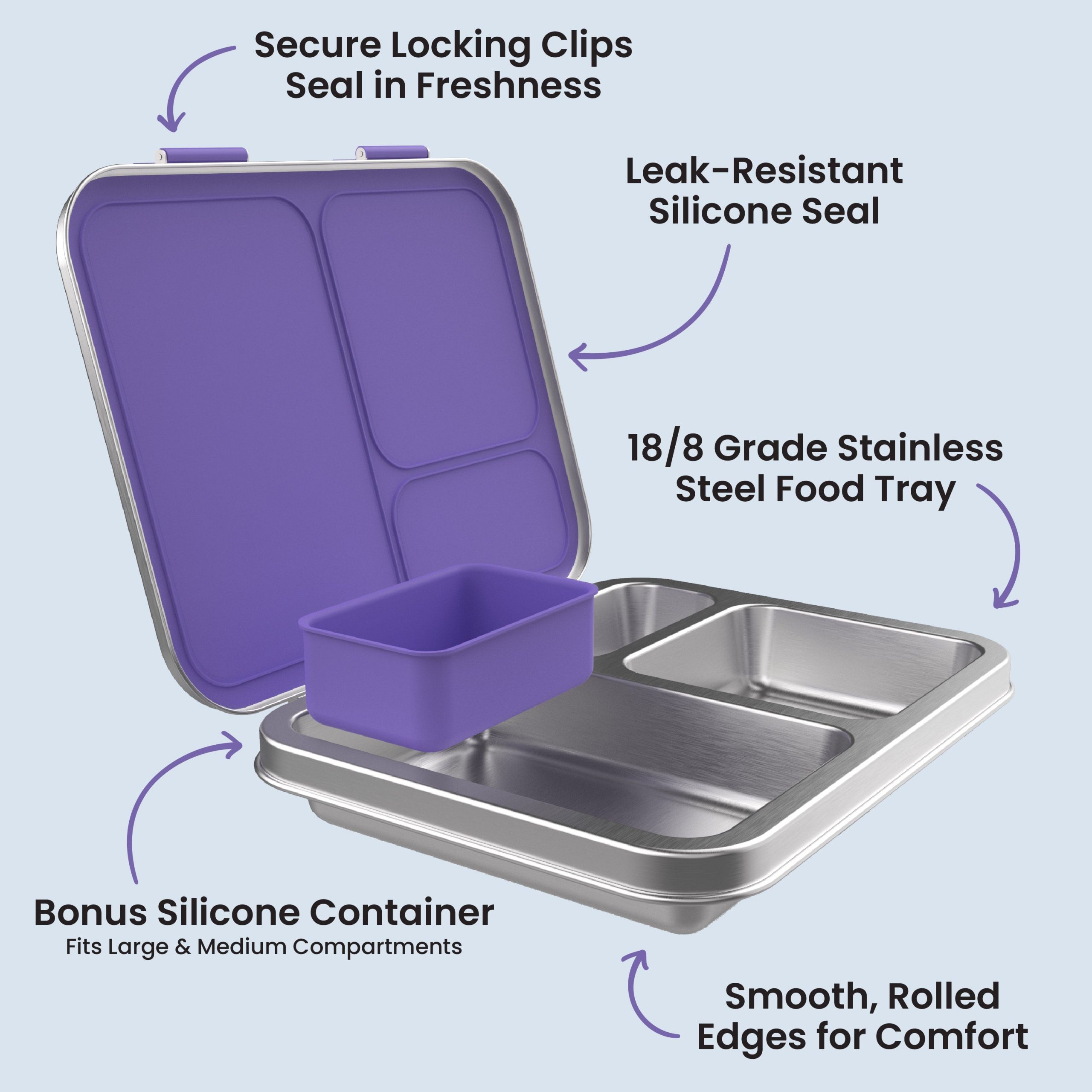 Bentgo Kids Stainless Steel Lunch Box (2-Pack) - Image 29