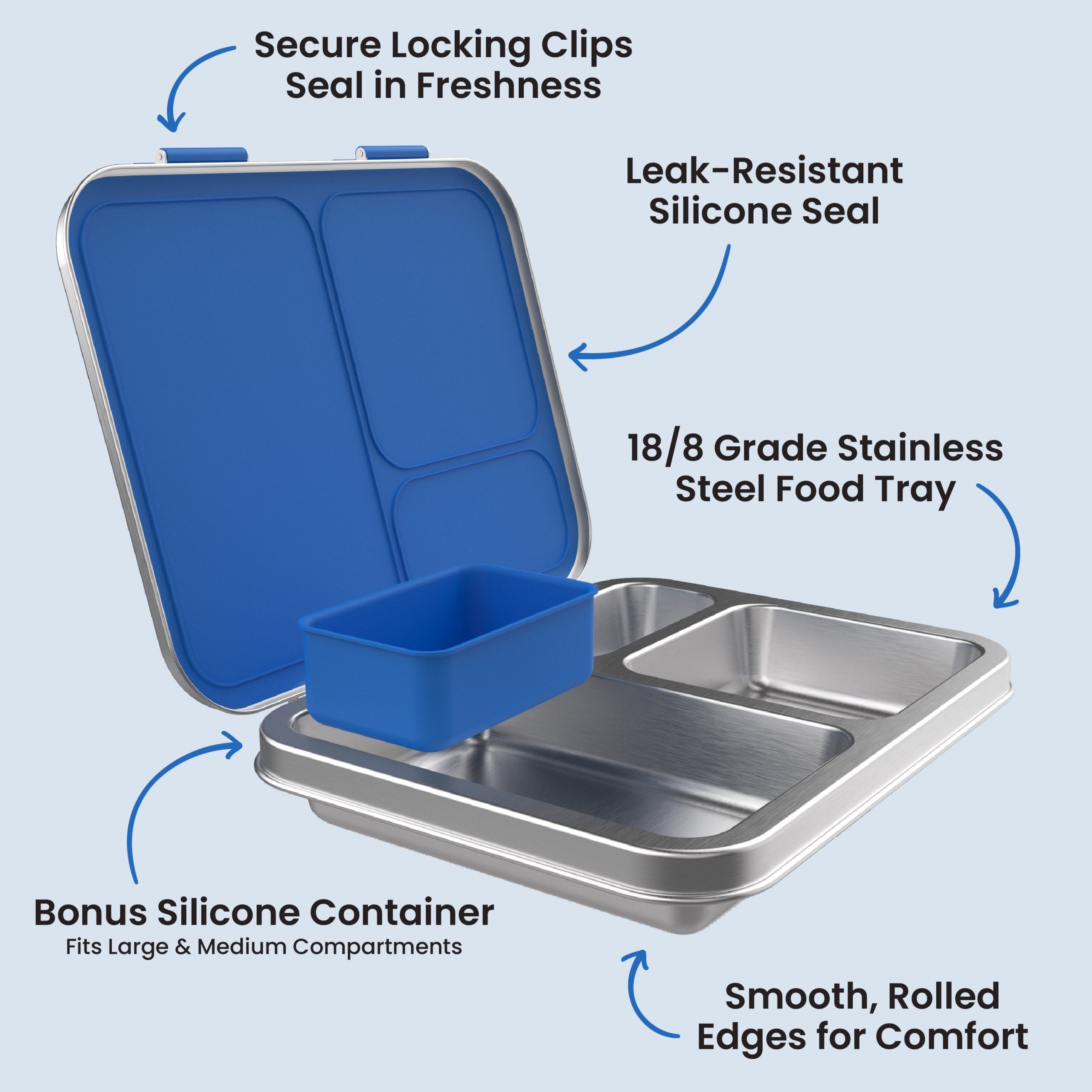Bentgo Kids Stainless Steel Lunch Box (2-Pack) - Image 5