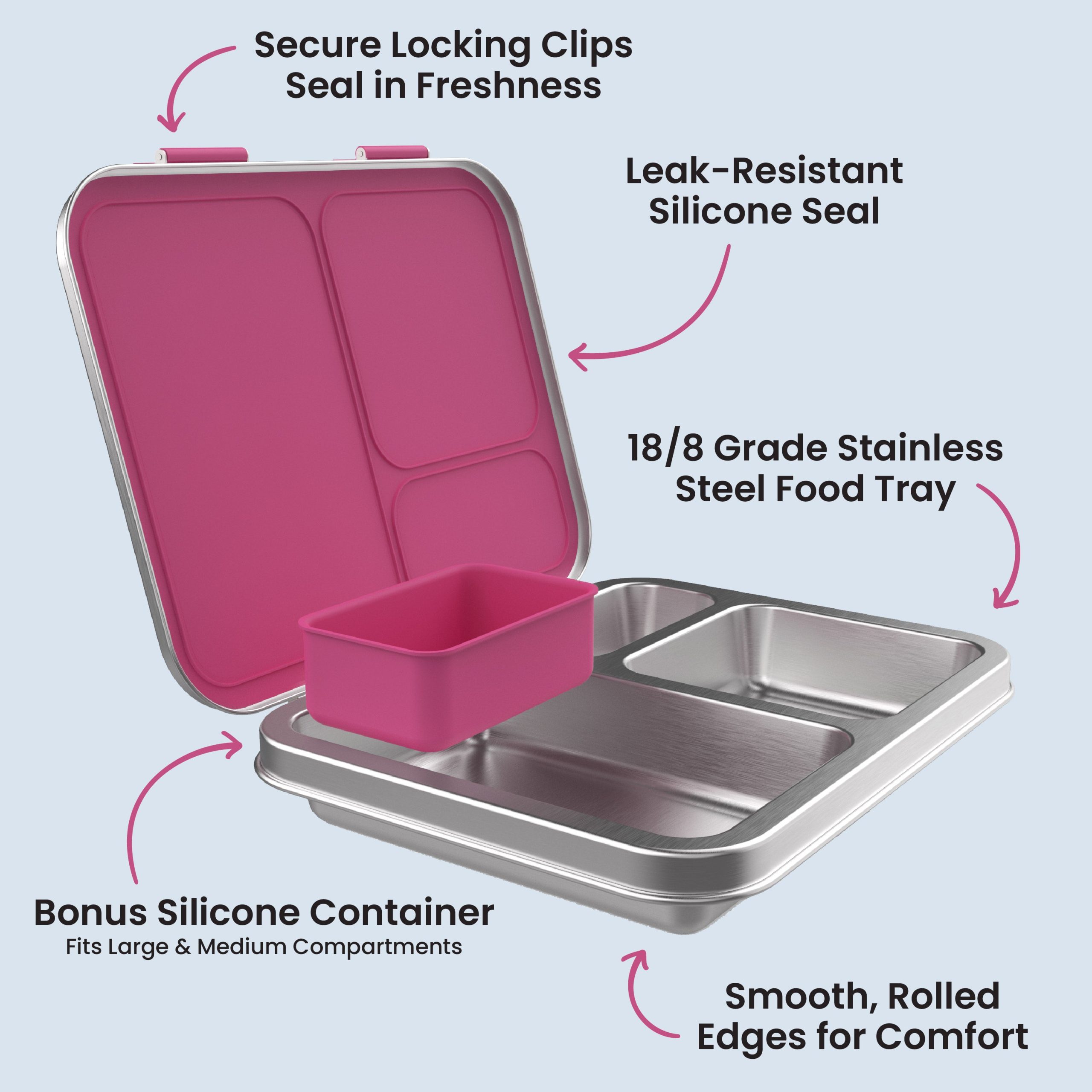 Bentgo Kids Stainless Steel Lunch Box (2-Pack) - Image 21