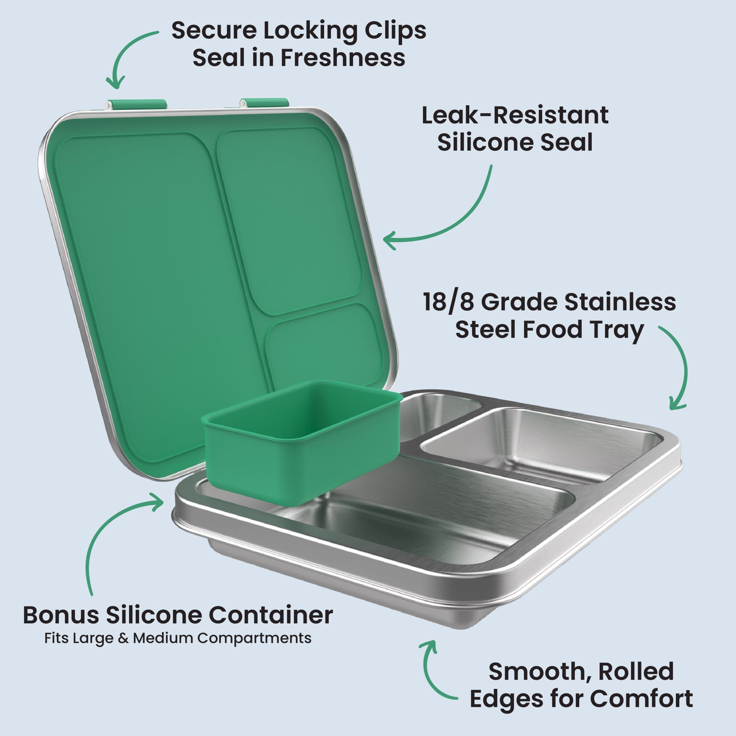 Bentgo Kids Stainless Steel Lunch Box (2-Pack) - Image 13