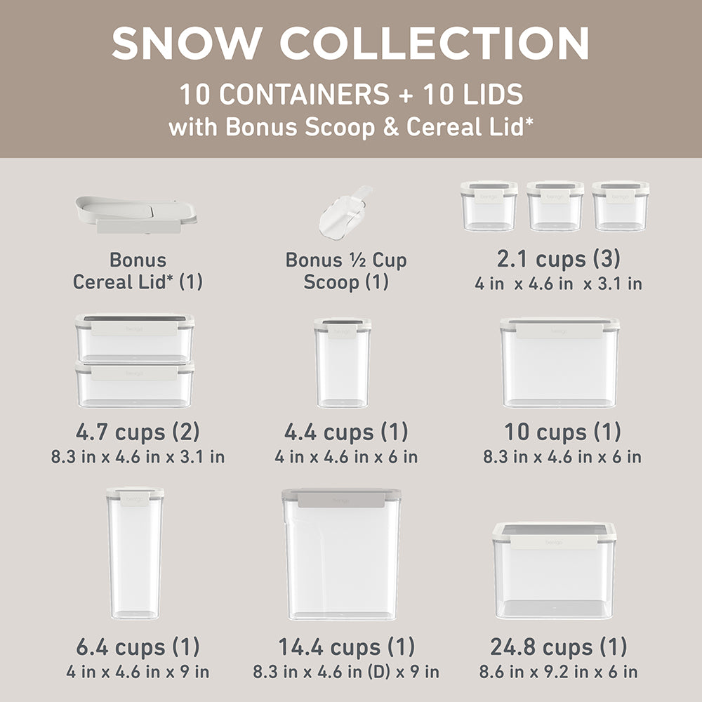 Bentgo Pantry Airtight Food Storage Containers (22-pcs) - Image 7