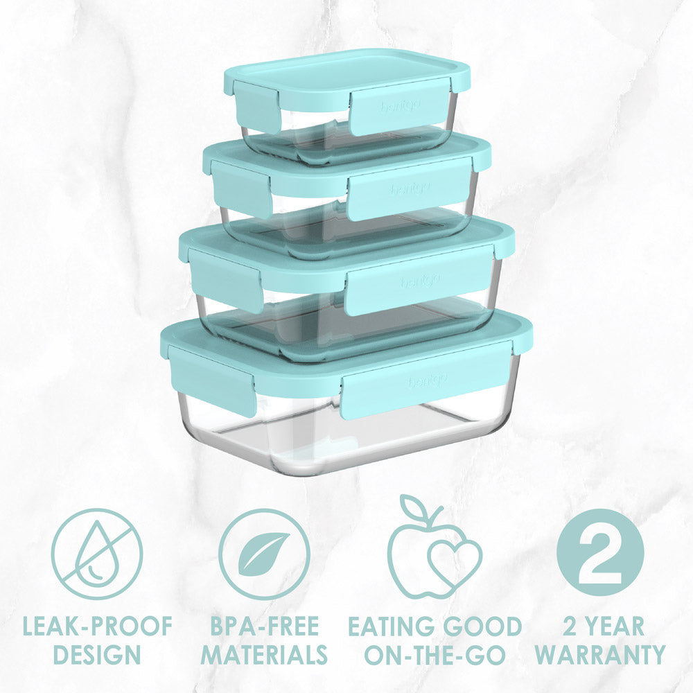 Bentgo Glass Leak-Proof Food Storage Set (8-Piece) - Image 3
