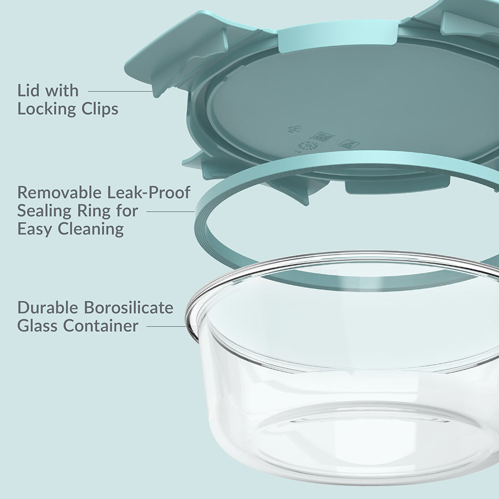 Bentgo Glass Leak-Proof Food Storage Set (6-Piece) - Image 5