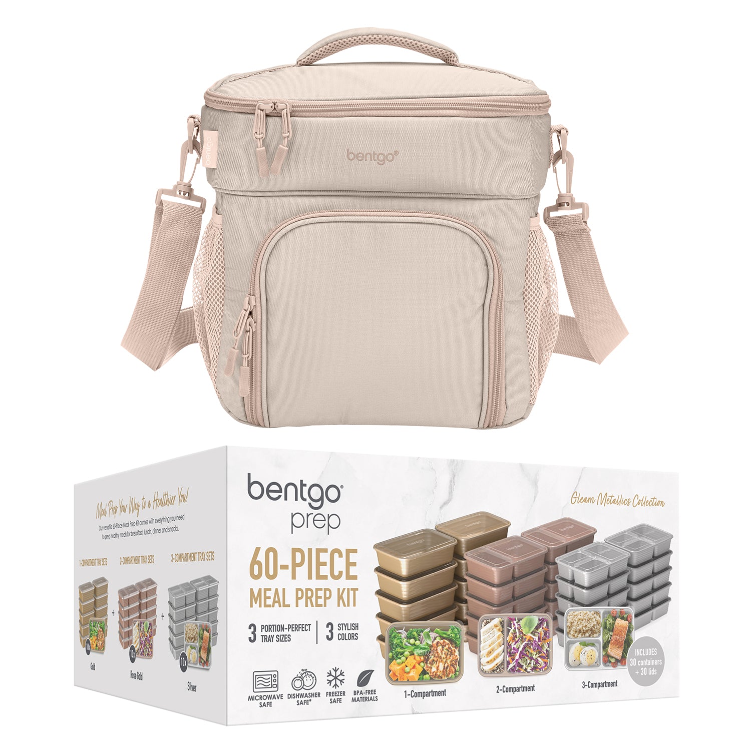 Bentgo Prep Deluxe Bag & 60-Piece Meal Prep Container Set - Image 15