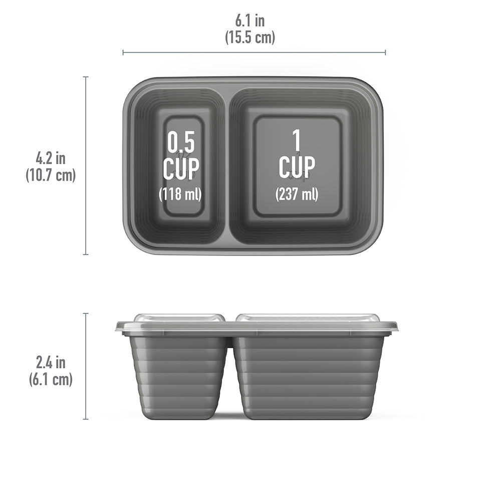 Bentgo Prep 2-Compartment Snack Containers (20-Piece) - Image 15